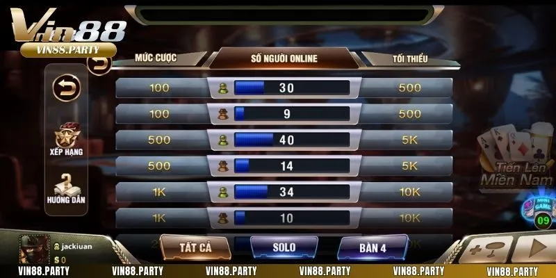Tiến Lên là game bài được yêu thích nhất bởi luật chơi dễ tiếp cận